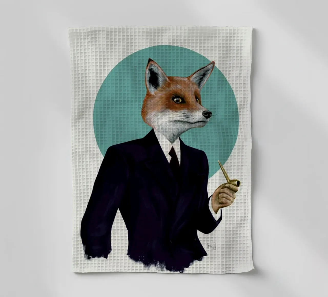 Mr. Fox torchon de Famous When Dead