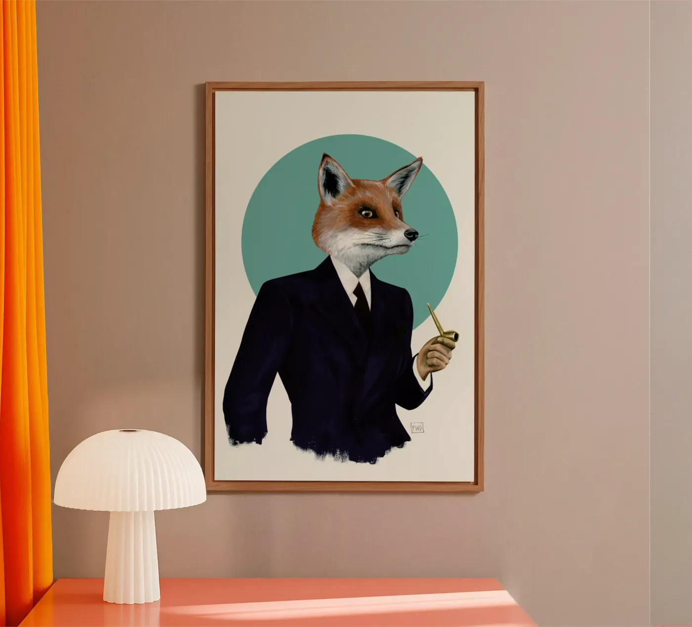 Mr. Fox forex plate by Famous When Dead