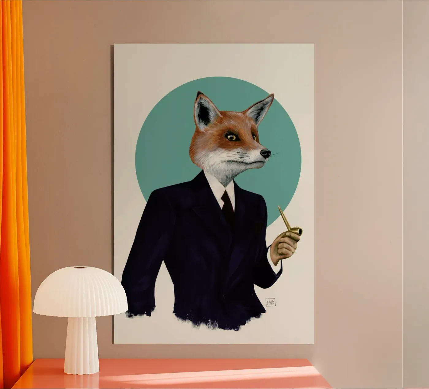 Mr. Fox forex plate by Famous When Dead