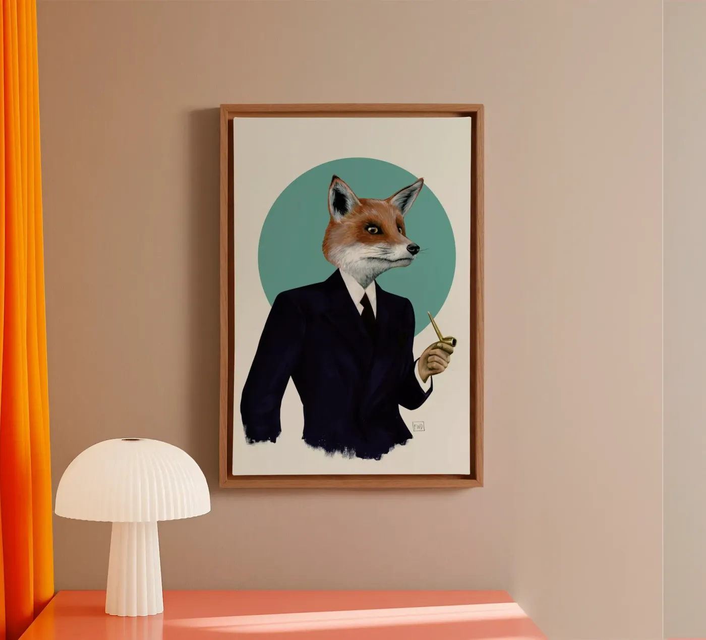 Mr. Fox tela da Famous When Dead