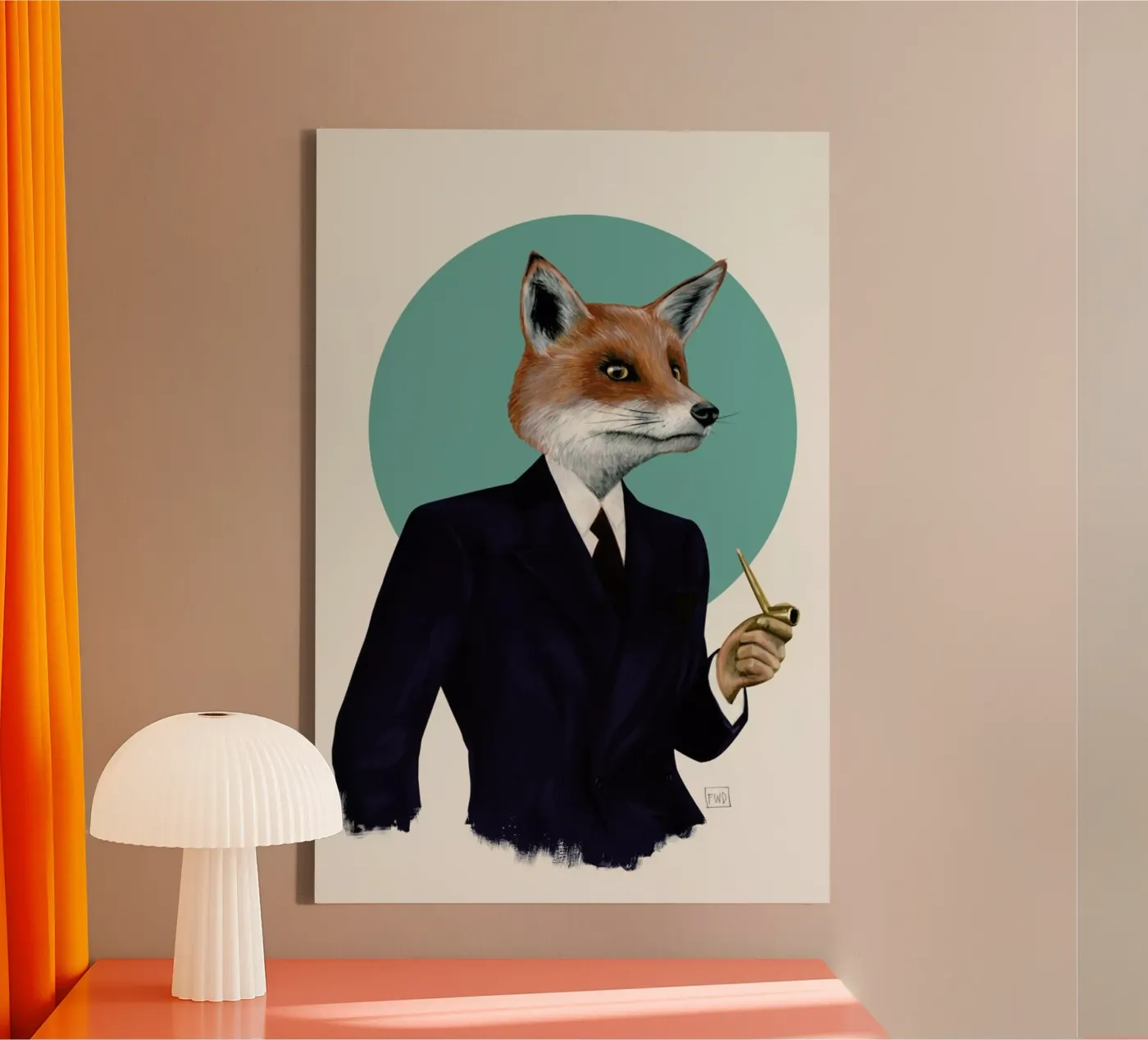 Mr. Fox tela da Famous When Dead