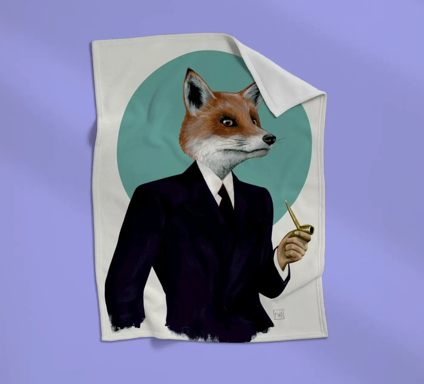 Mr. Fox fleecedeken van Famous When Dead