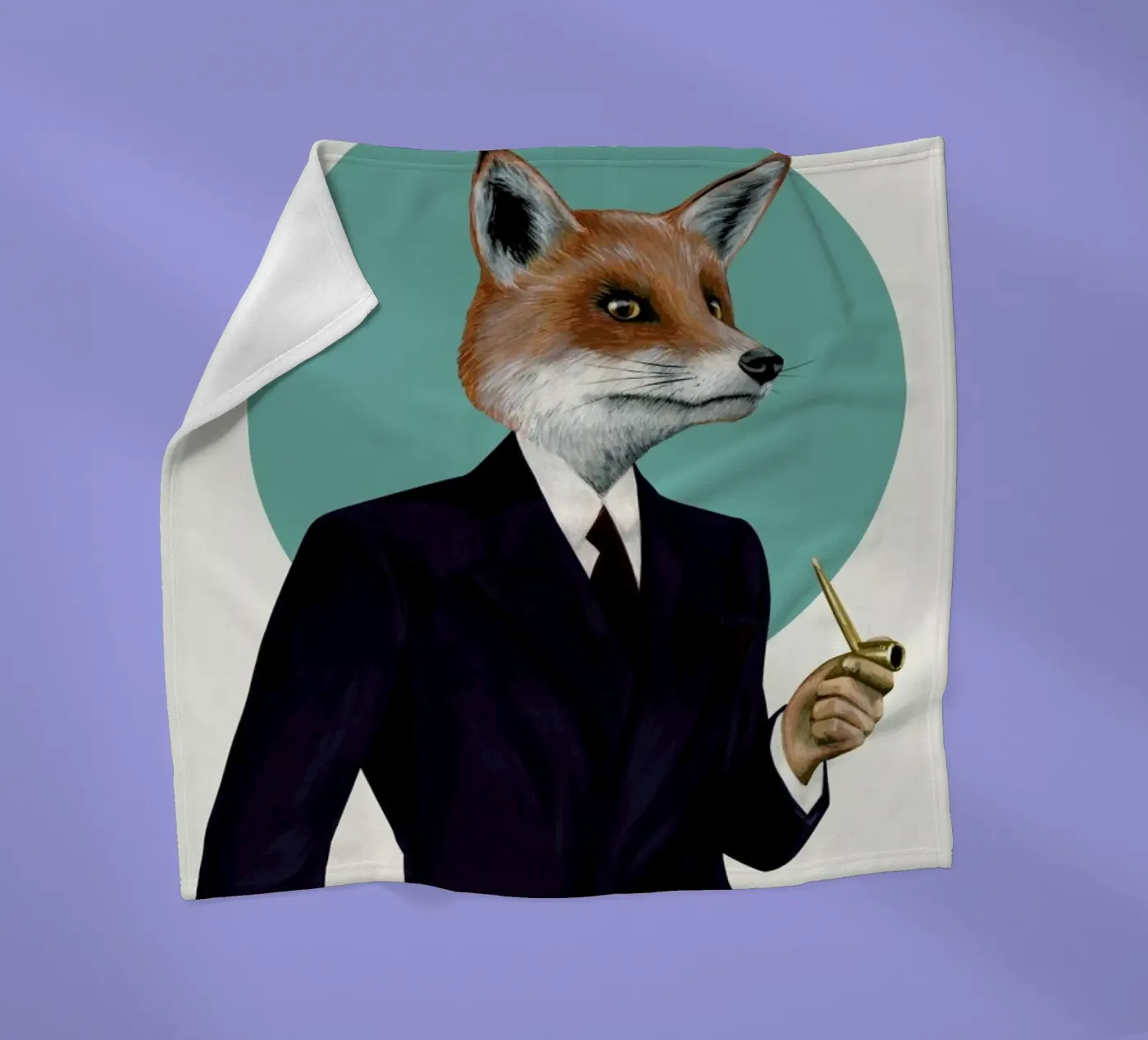 Mr. Fox fleecedeken van Famous When Dead