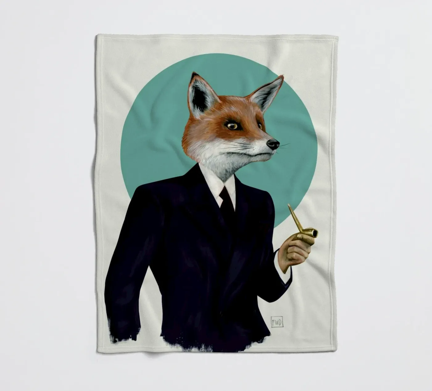 Mr. Fox fleecedeken van Famous When Dead