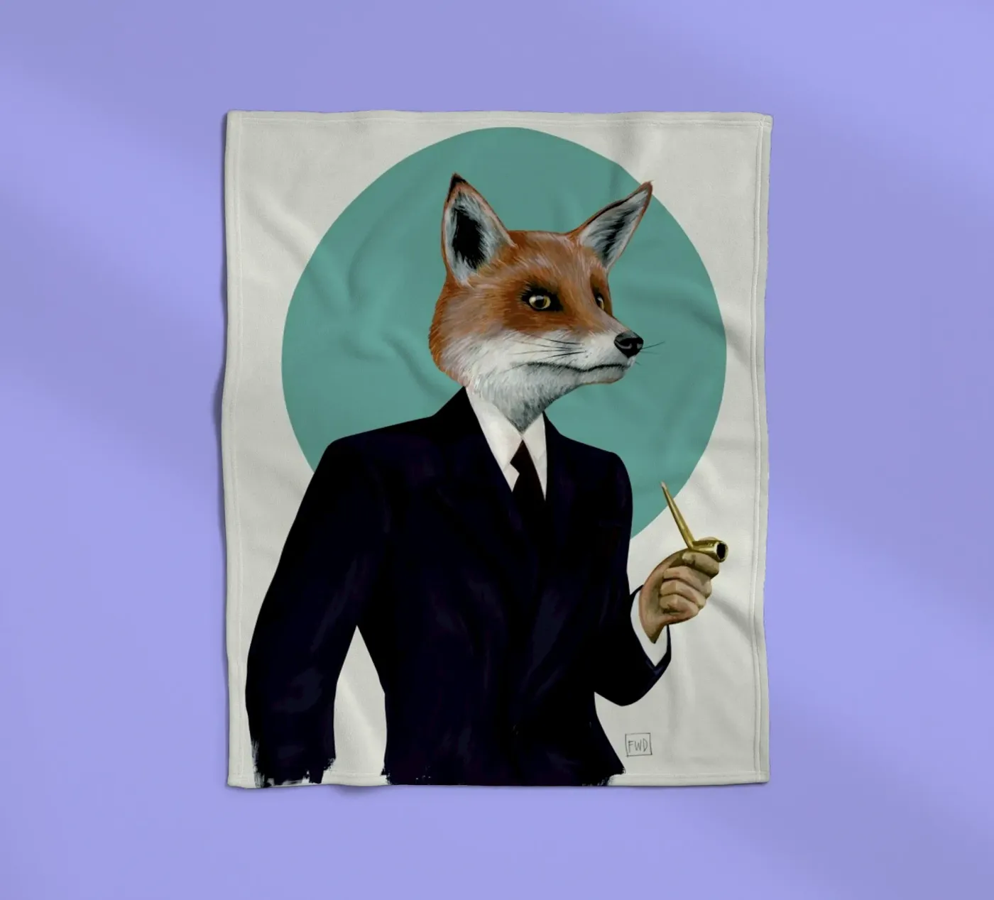 Mr. Fox fleecedeken van Famous When Dead