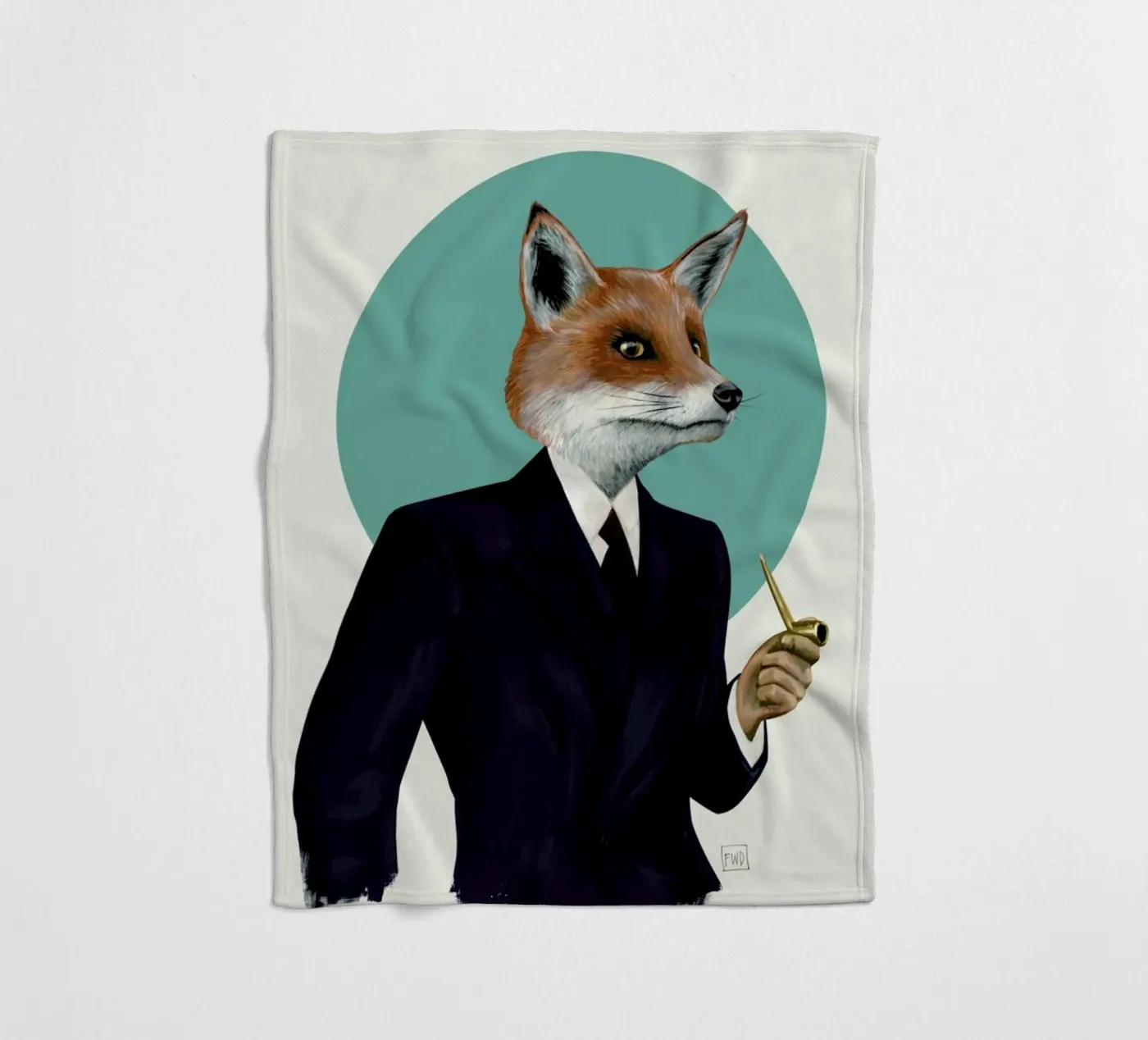 Mr. Fox fleecedeken van Famous When Dead