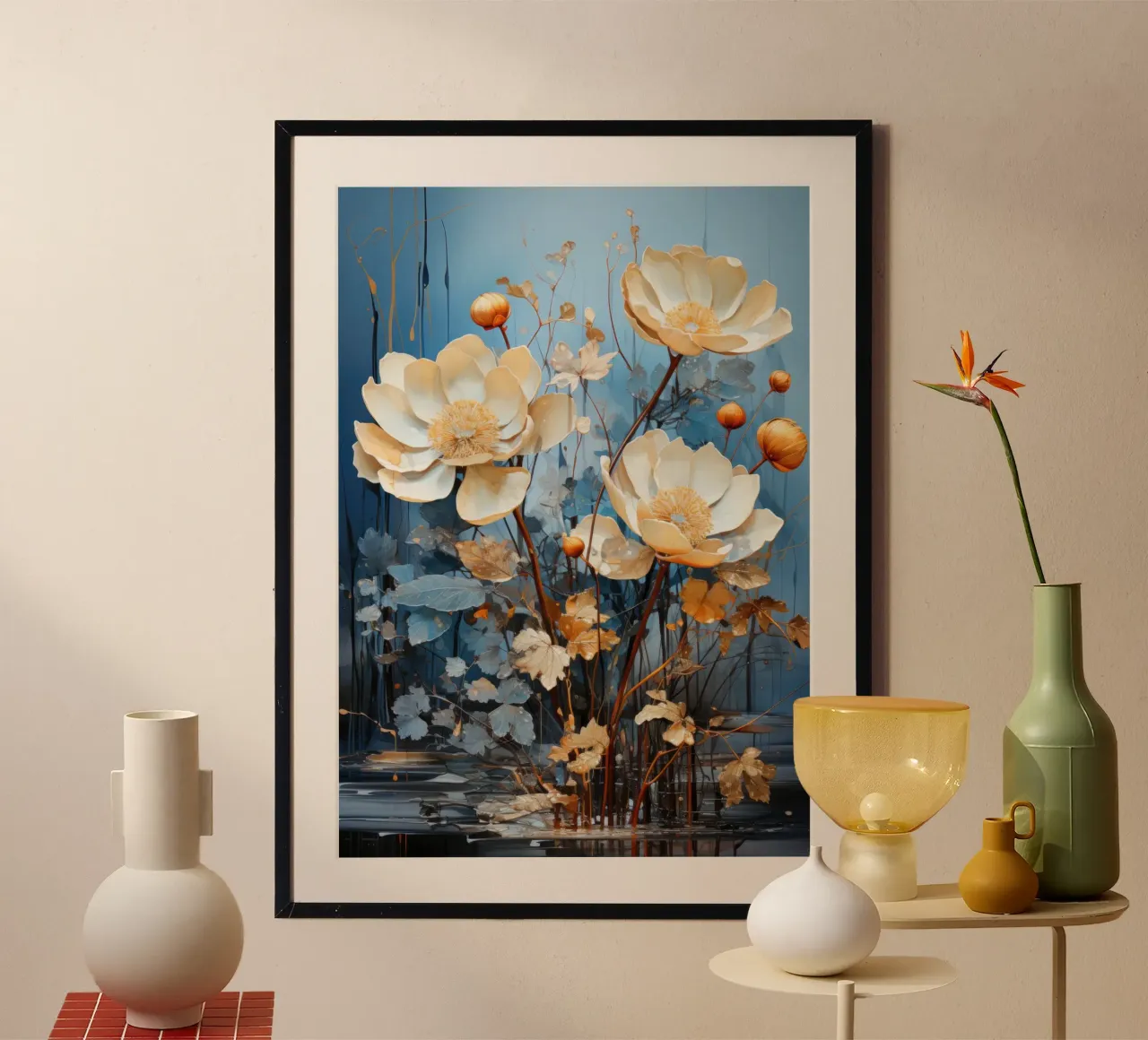 Flores abstractas modernas poster de PosterPrint