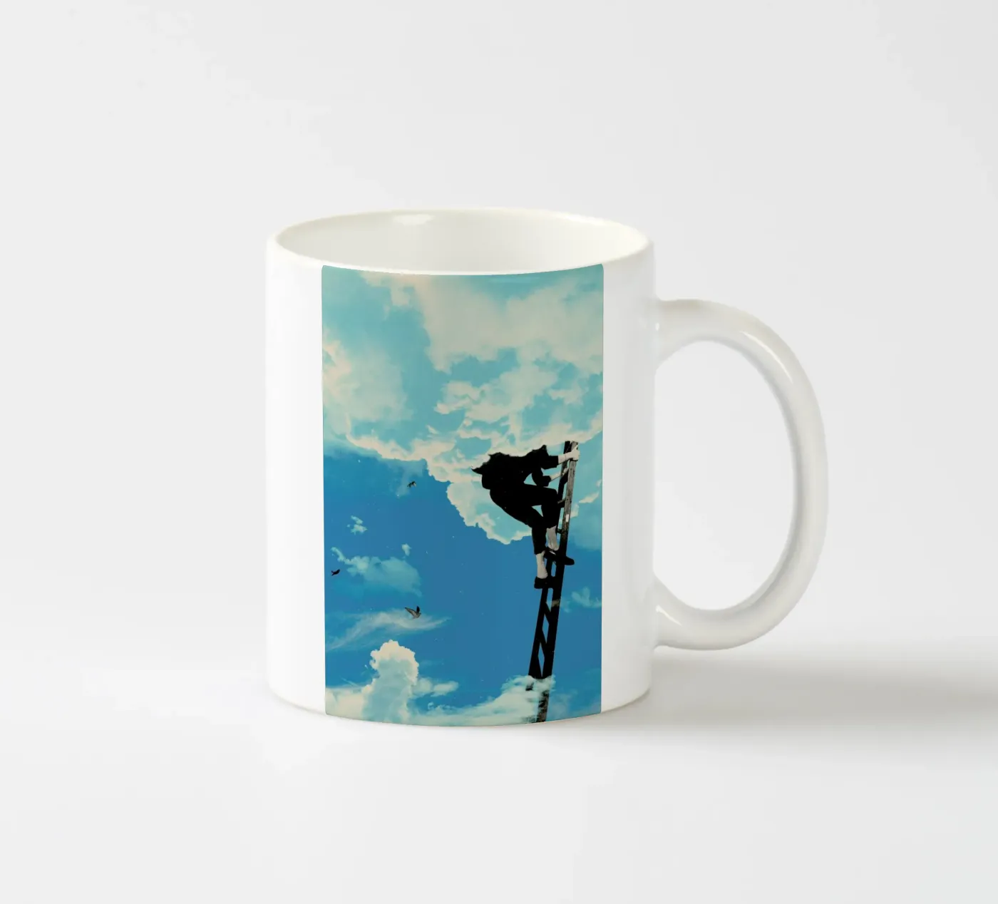 Up There ceramic mug by Matheus Lopes Castro