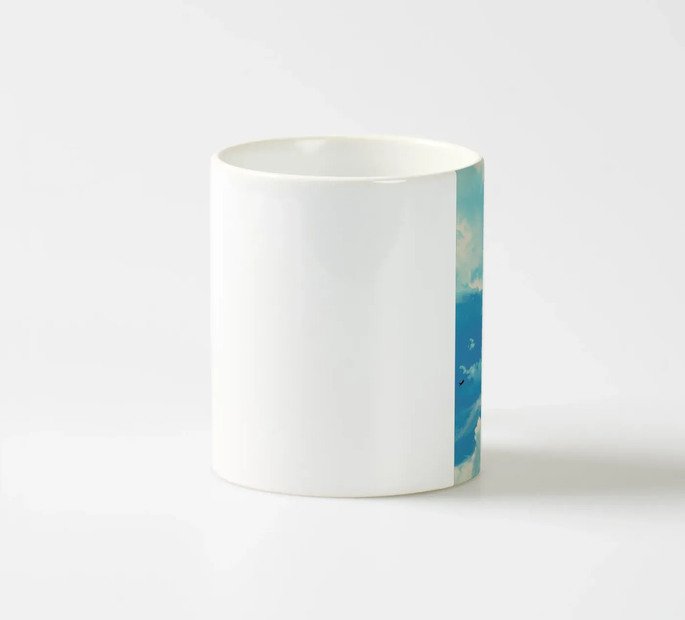Up There ceramic mug by Matheus Lopes Castro