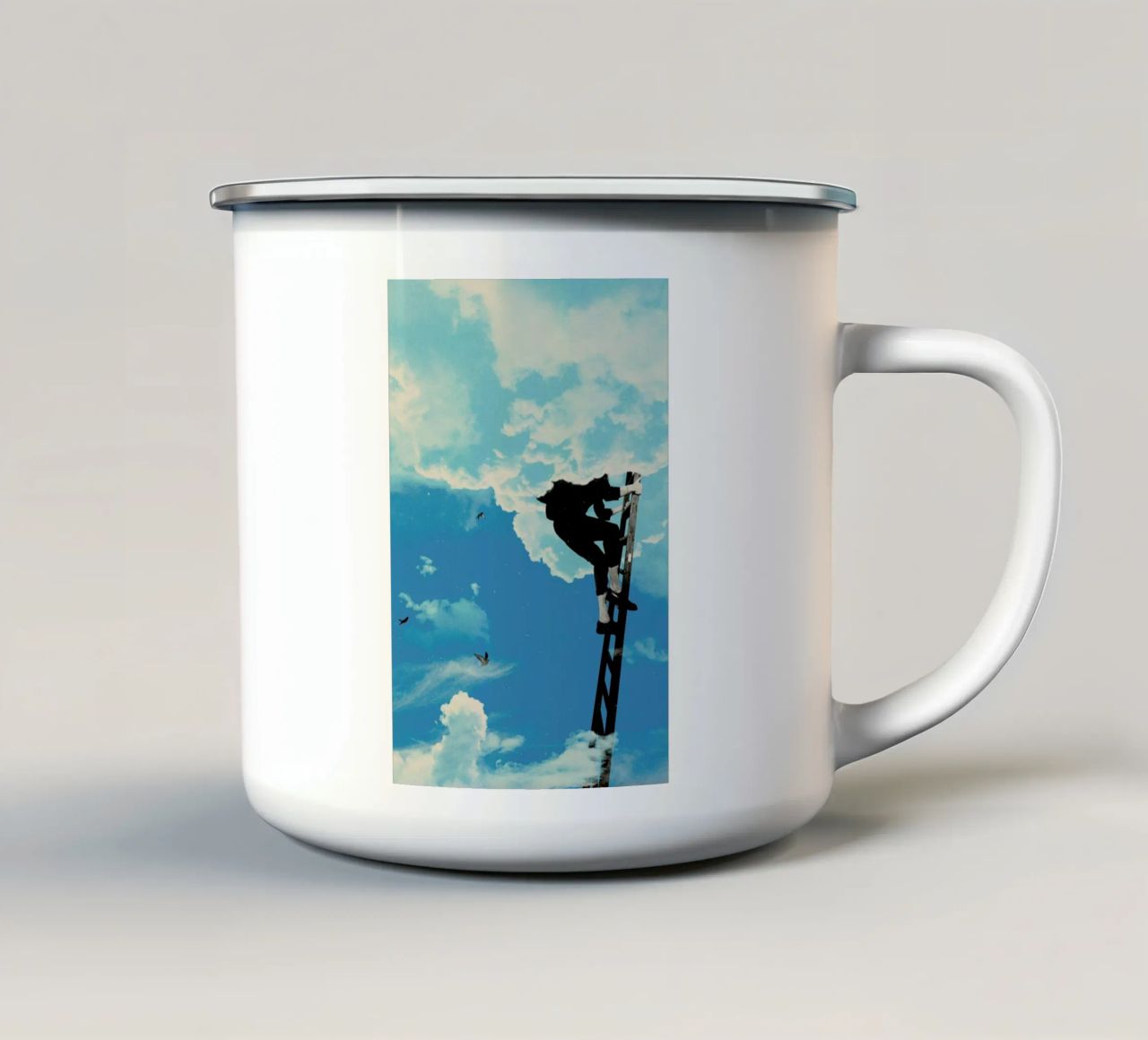 Up There tazza in smalto da Matheus Lopes Castro