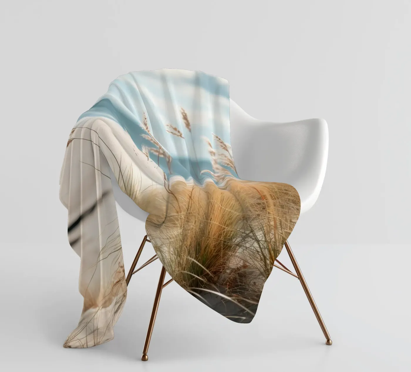 Sandstrand Fleecedecke von PosterPrint