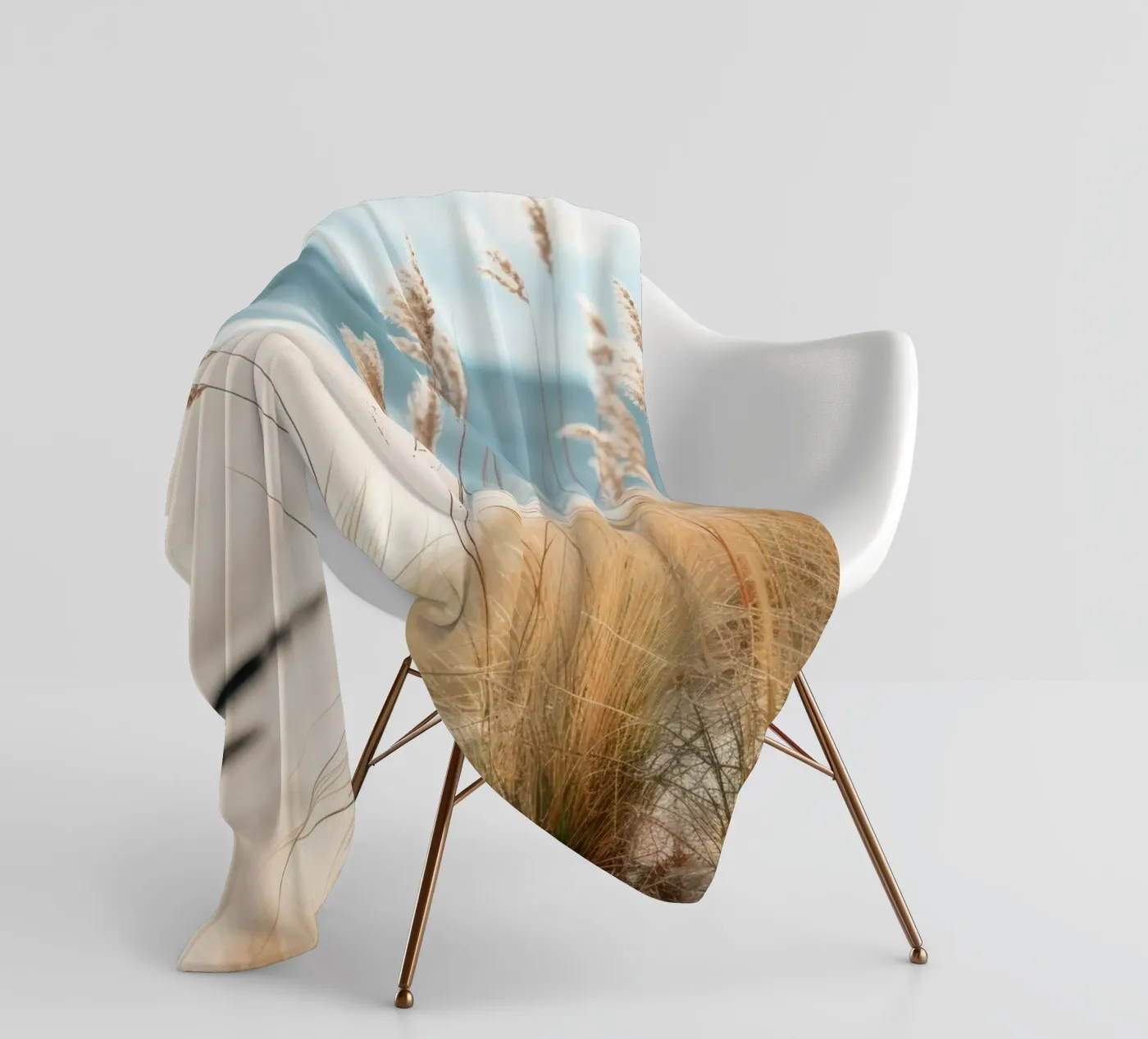 Sandstrand Fleecedecke von PosterPrint