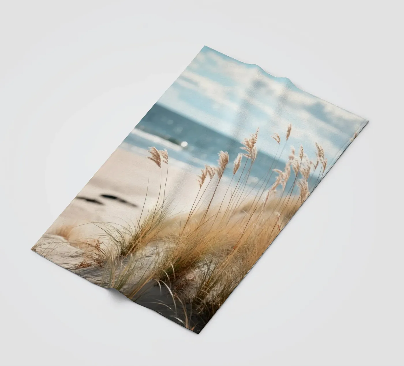 Sandstrand Fleecedecke von PosterPrint