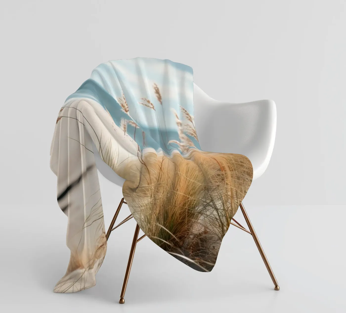 Sandstrand Fleecedecke von PosterPrint