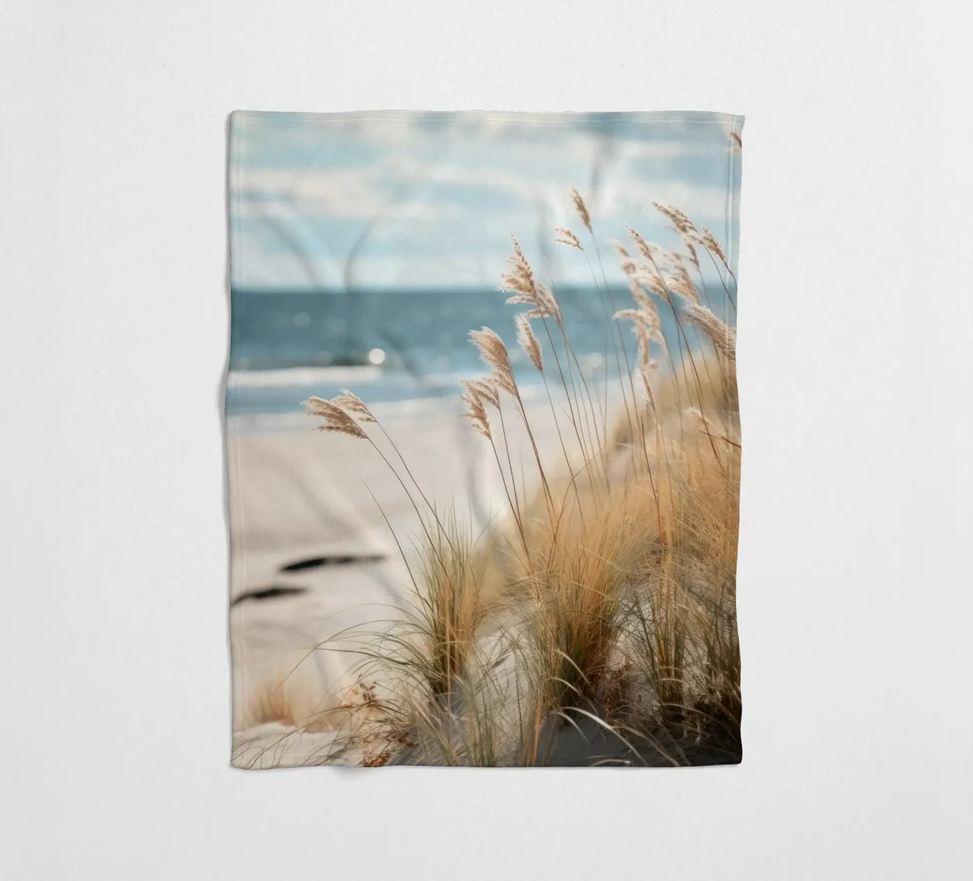 Sandstrand Fleecedecke von PosterPrint