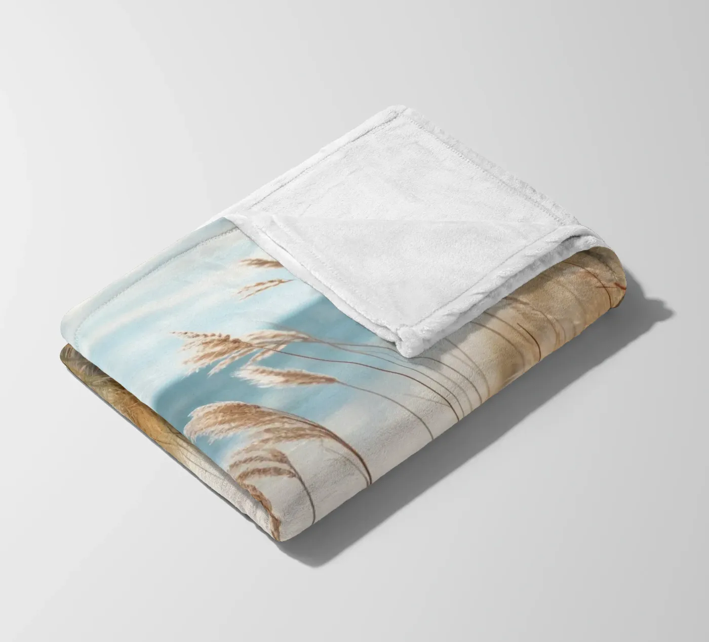 Sandstrand Fleecedecke von PosterPrint