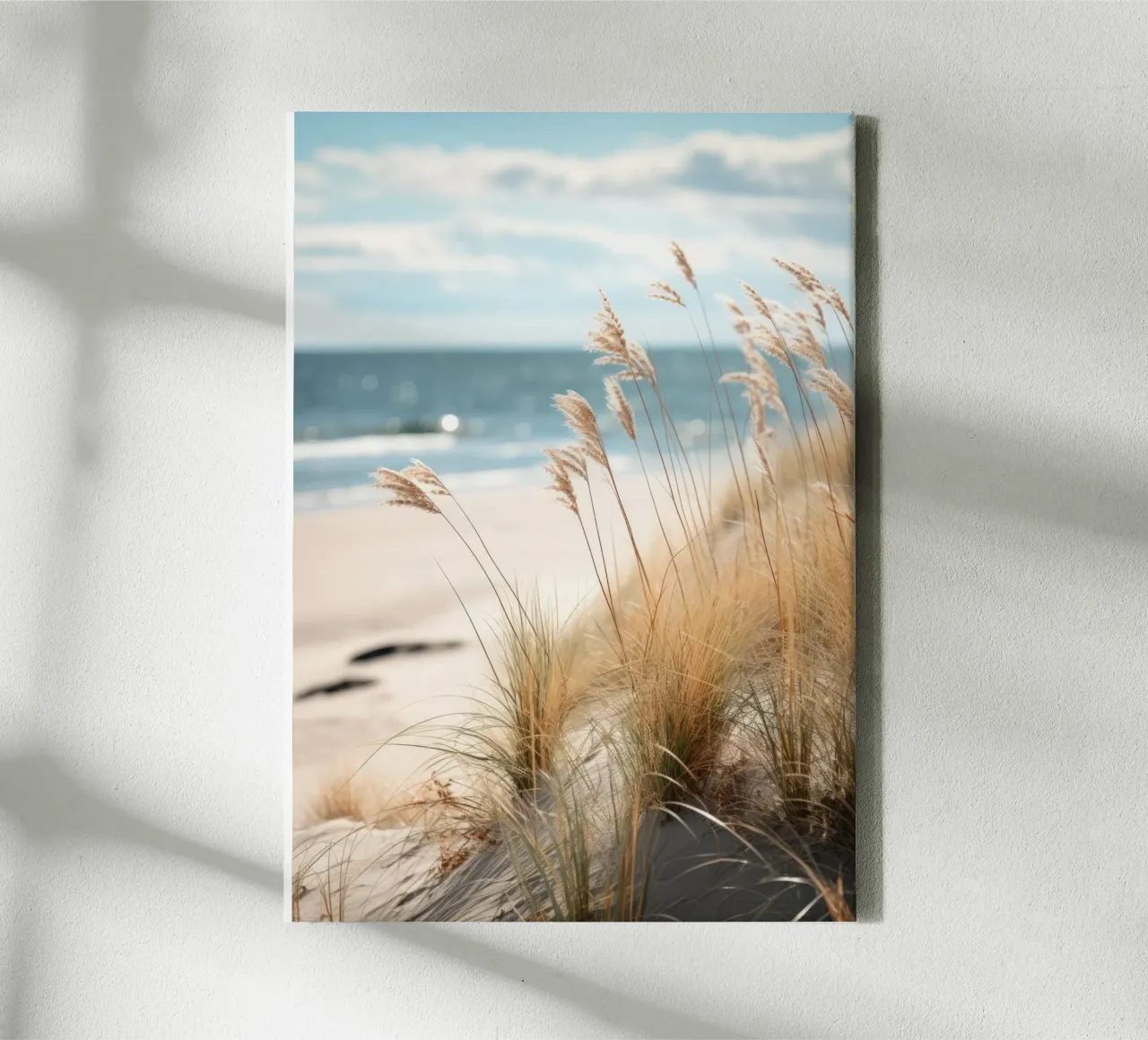 spiaggia sabbiosa tela con Cornice a cassetta da PosterPrint