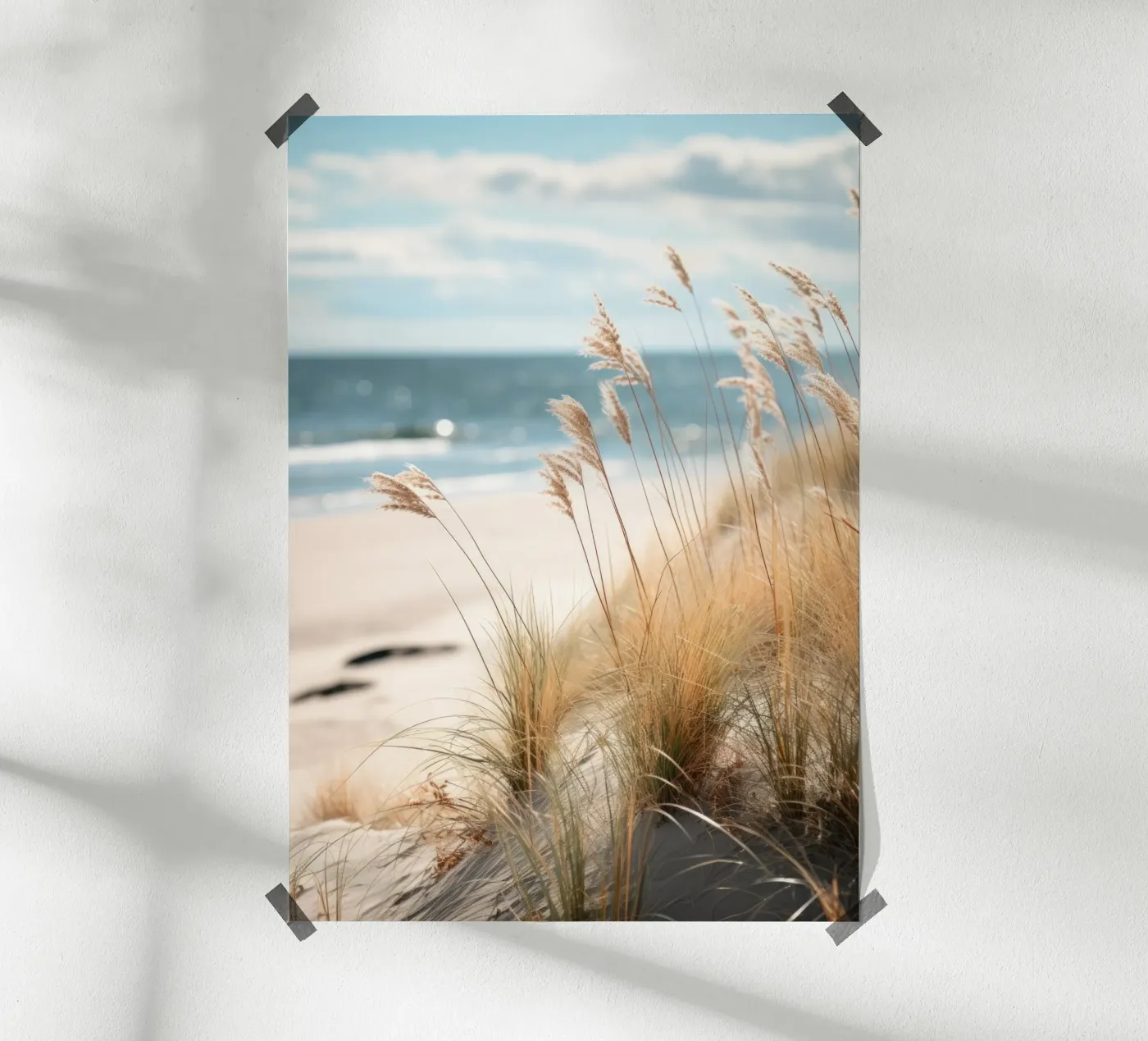 sandy beach poster by PosterPrint
