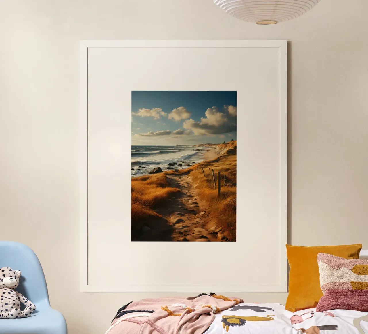 Kuststrand poster van PosterPrint
