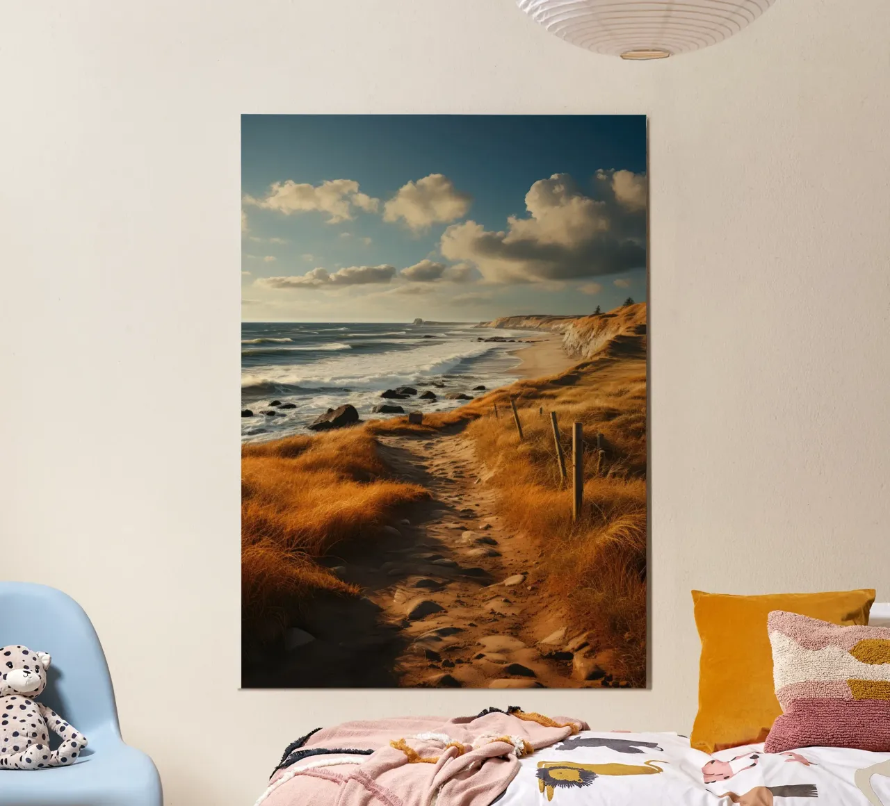 Kuststrand poster van PosterPrint