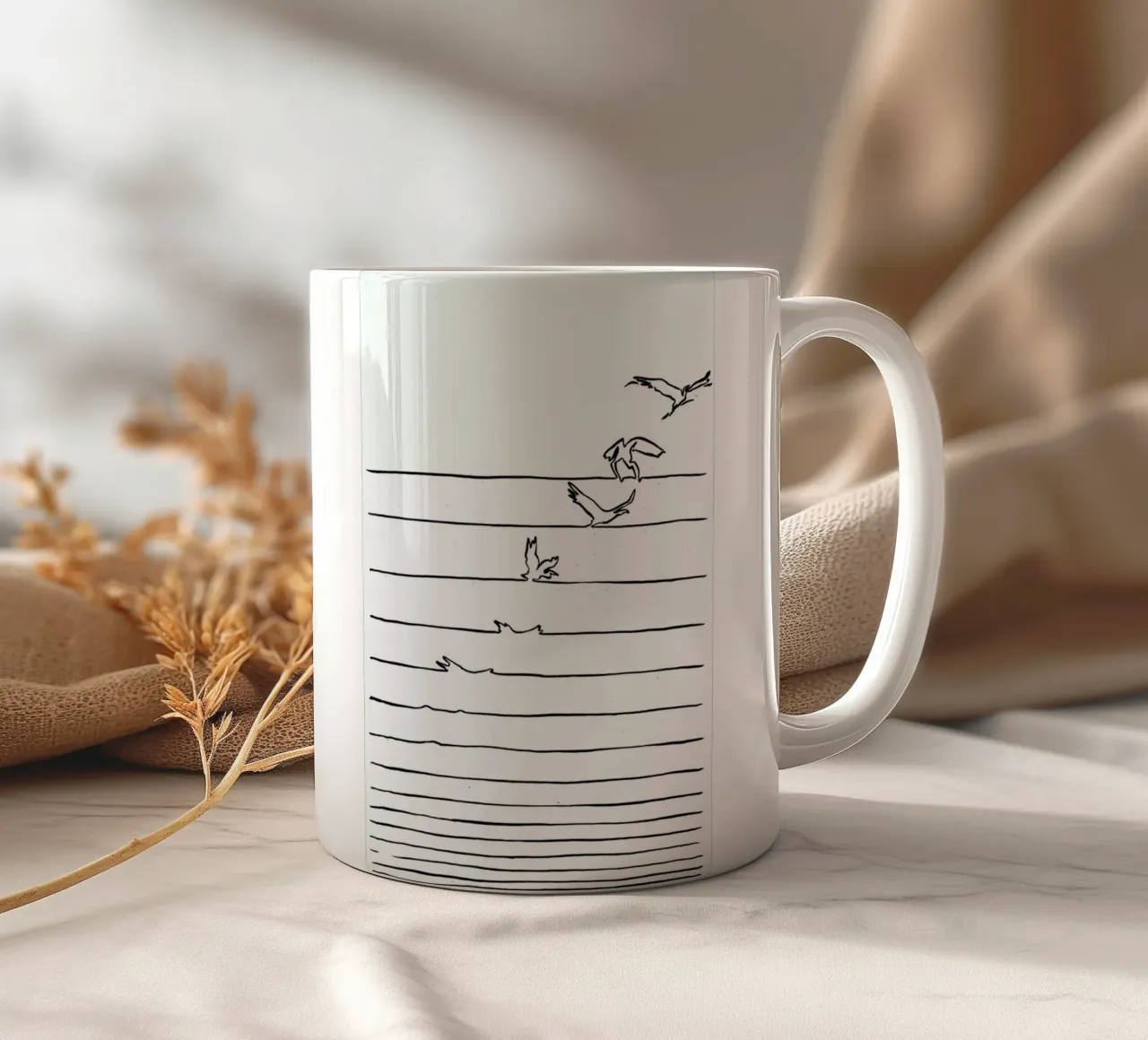 Break Free ceramic mug by Matheus Lopes Castro