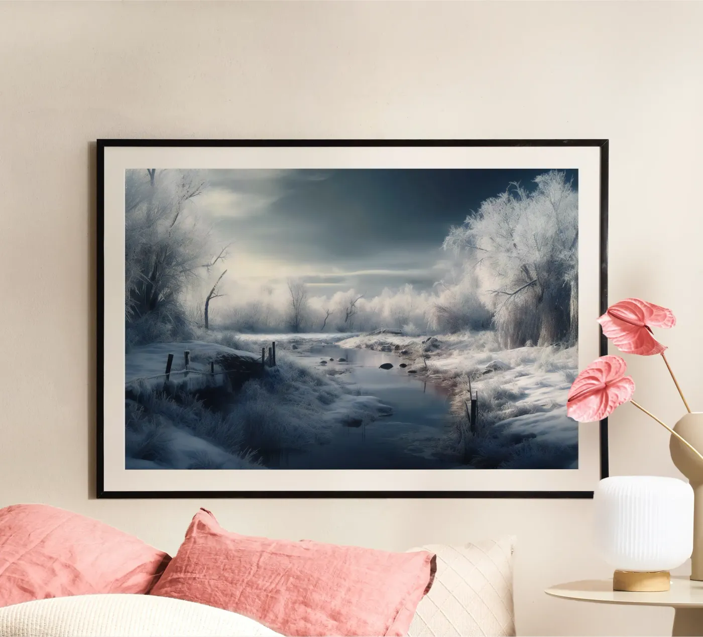 Winter landscape poster by PosterPrint