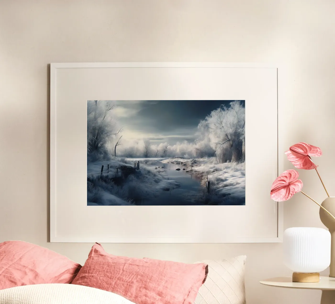 Winter landscape poster by PosterPrint