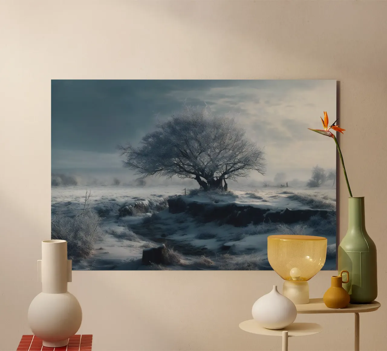 Winter tree forex plate by PosterPrint