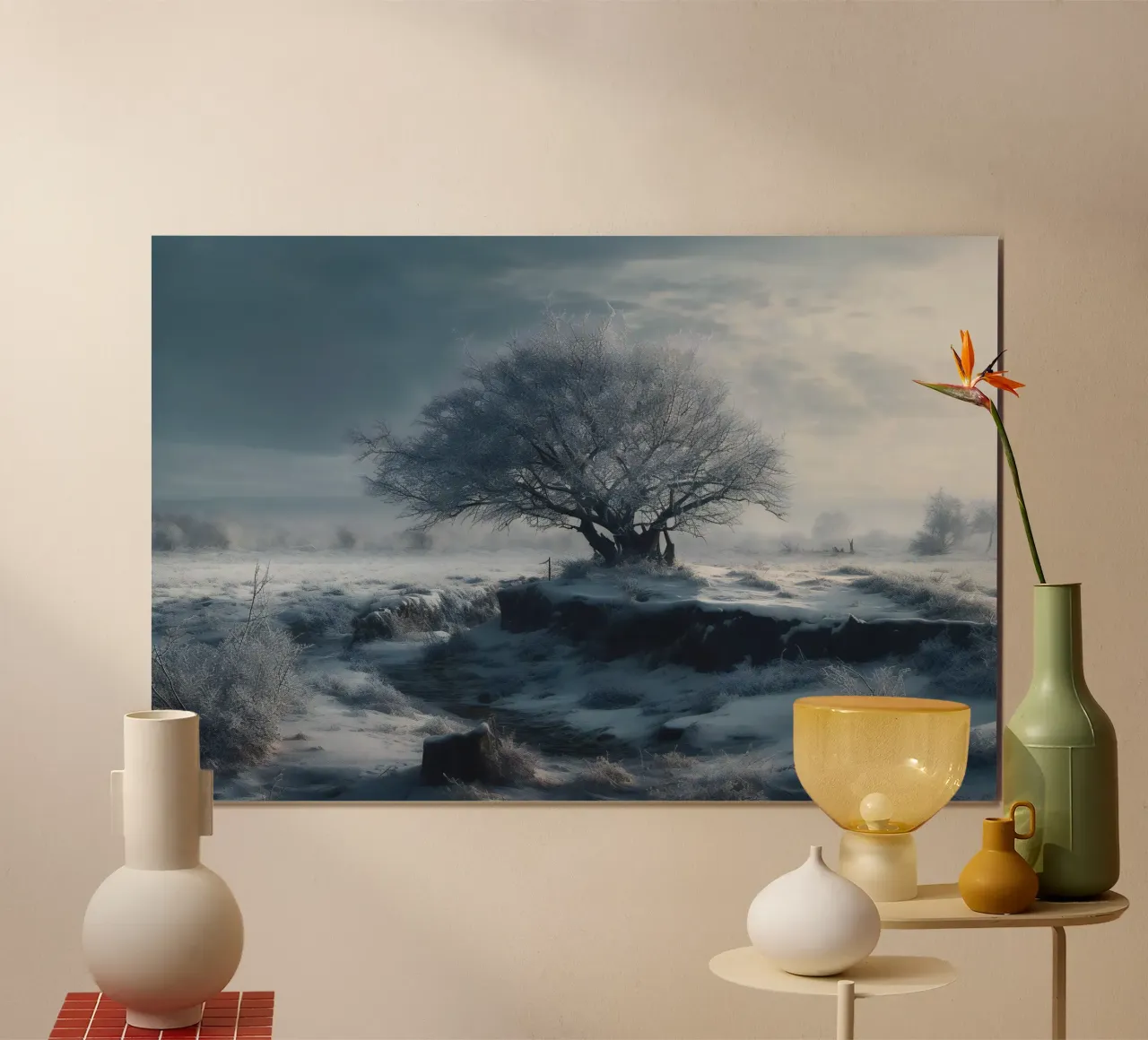 Albero invernale carta hahnemühle da PosterPrint