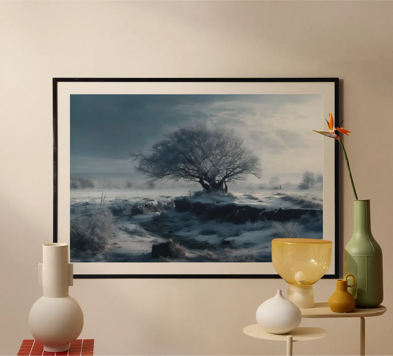 Albero invernale carta hahnemühle da PosterPrint