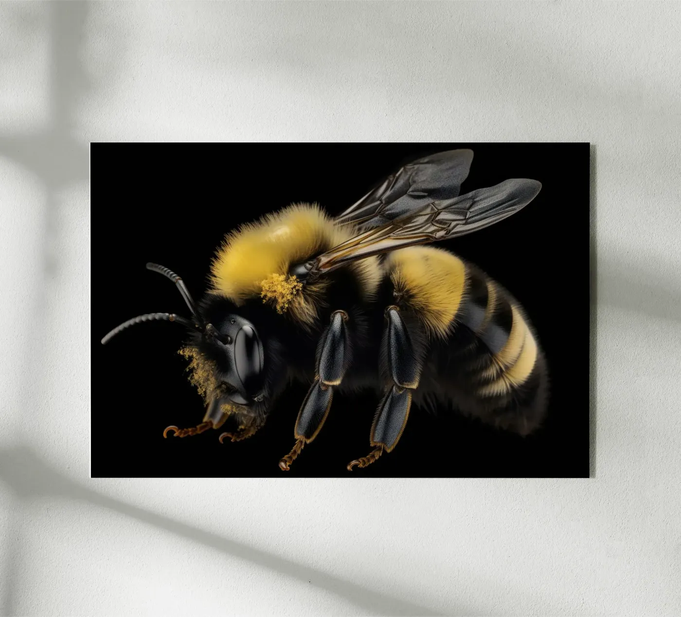 Macro photo bee acrylic glass by PosterPrint