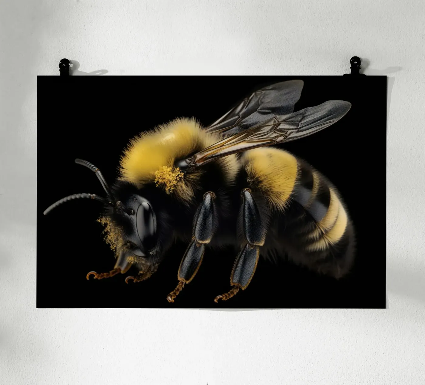 Macro photo bee poster da PosterPrint