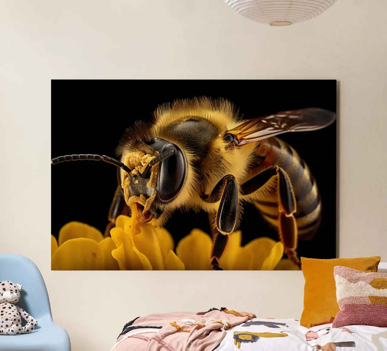 Immagine macro delle api alluminio dibond da PosterPrint