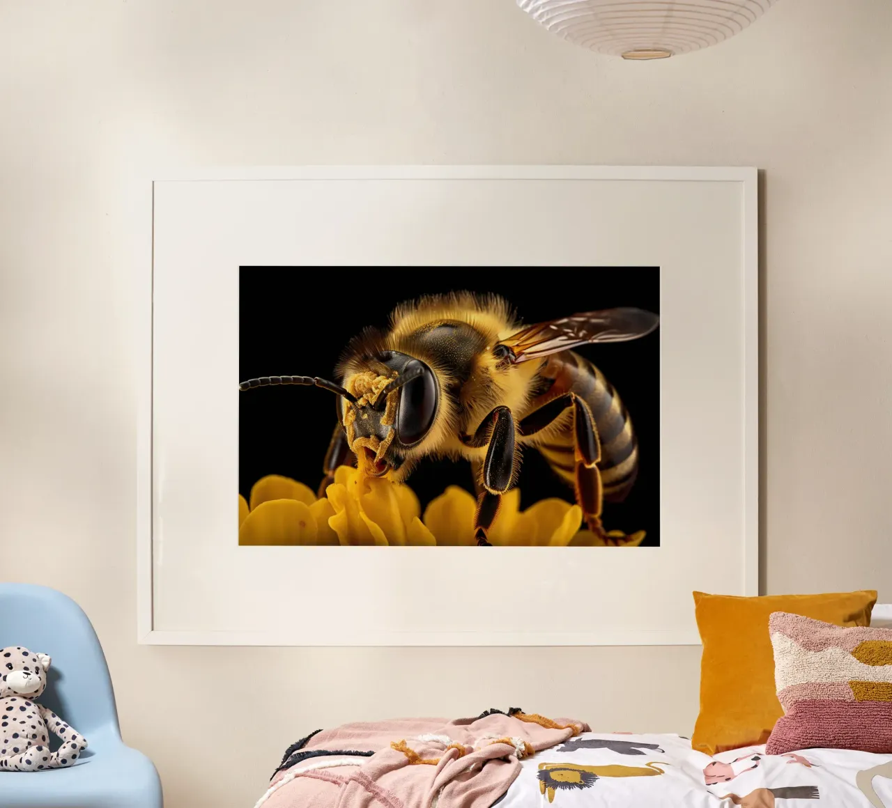 Immagine macro delle api carta hahnemühle da PosterPrint