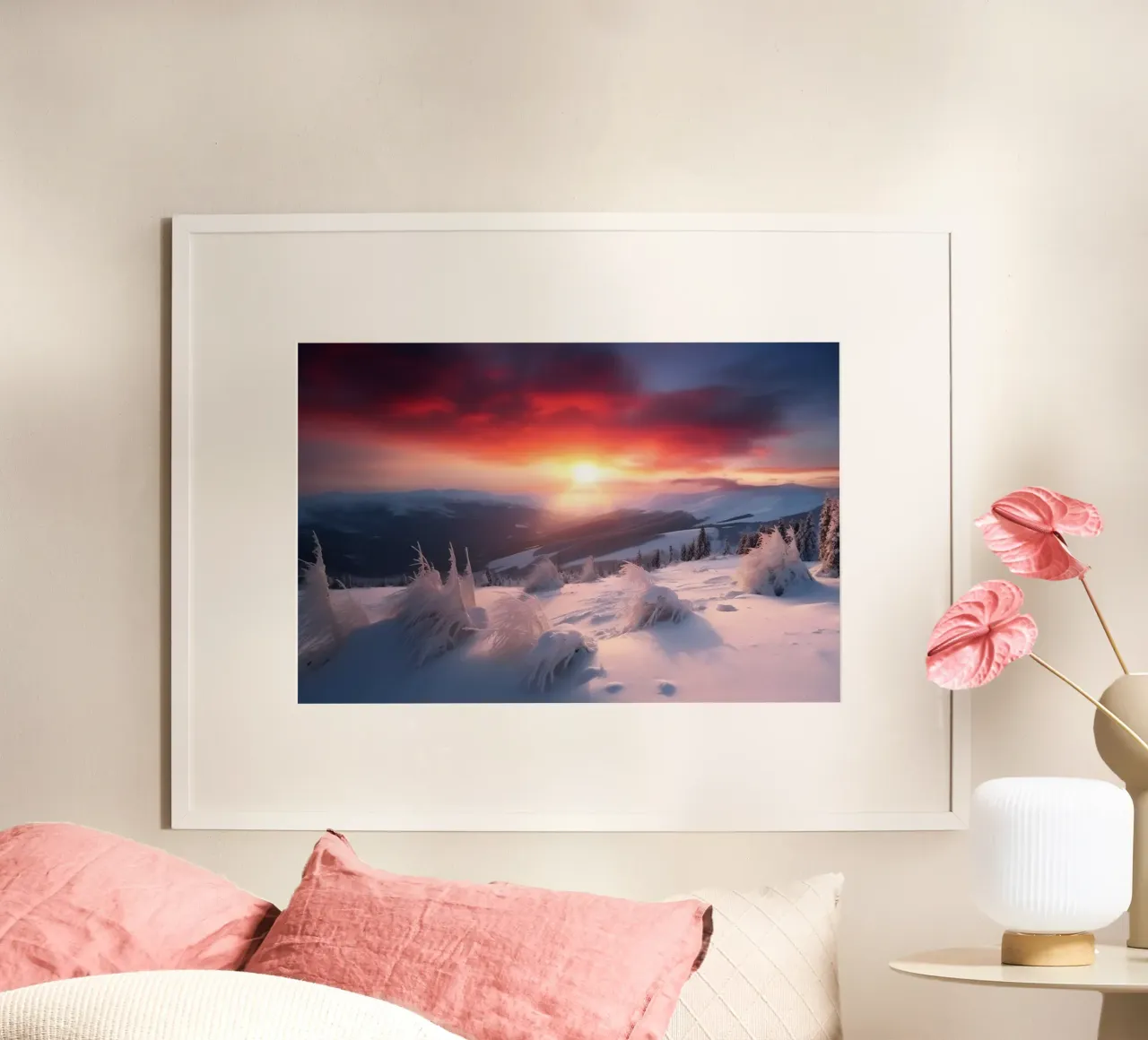 Alba in inverno poster da PosterPrint