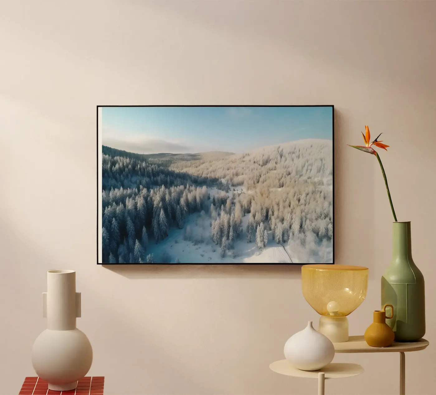 Winter forest Acryl-Glas von PosterPrint