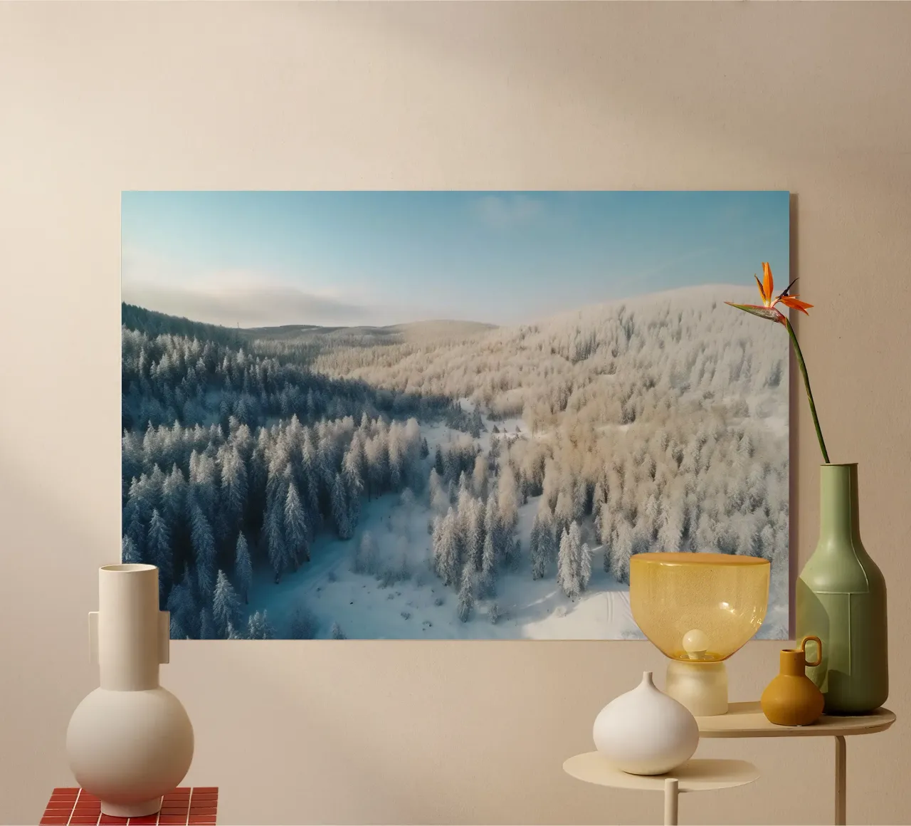 Winter forest plexiglass da PosterPrint