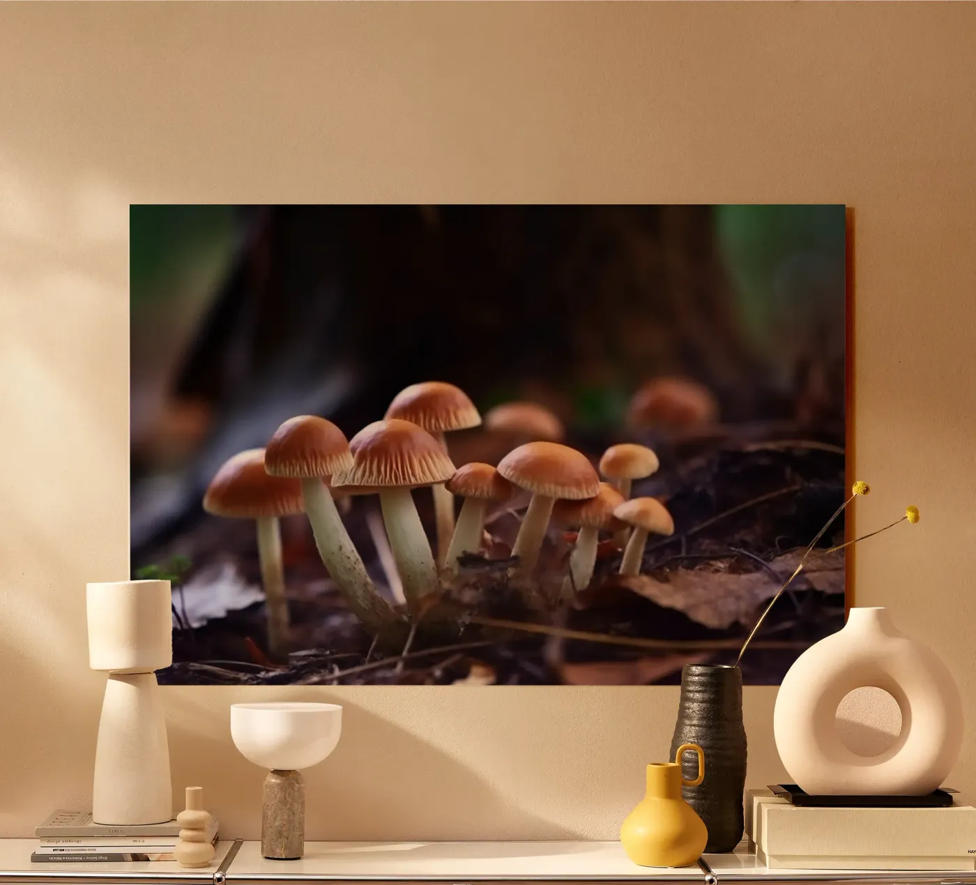 Mini Macro Waldpilze plexiglas de PosterPrint