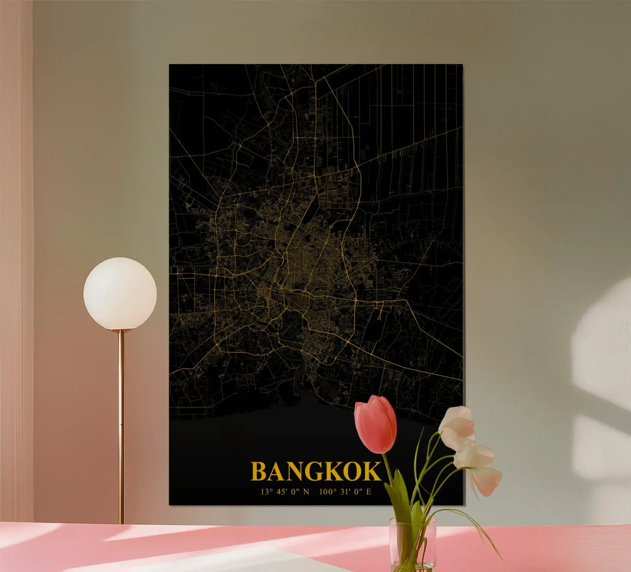 Urban design: poster della mappa di Bangkok poster da CityMapPoster