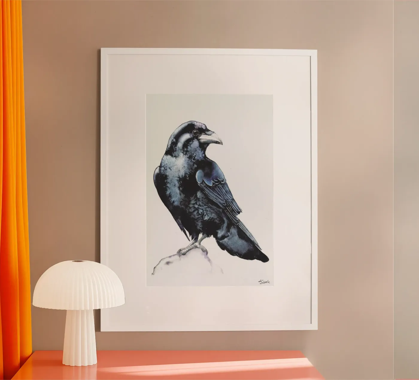 Raven Poster von Karolina Kijak