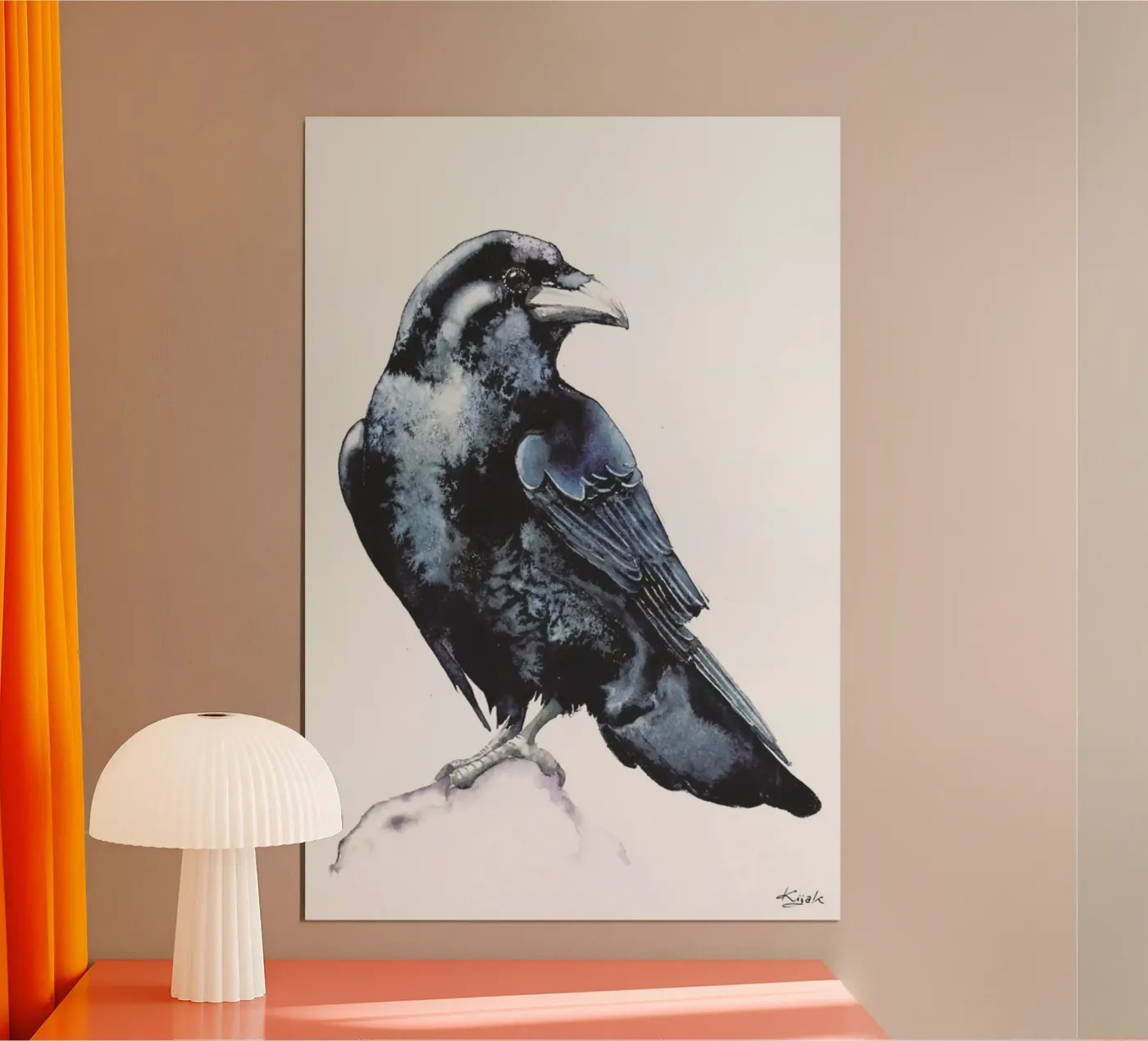 Raven Poster von Karolina Kijak