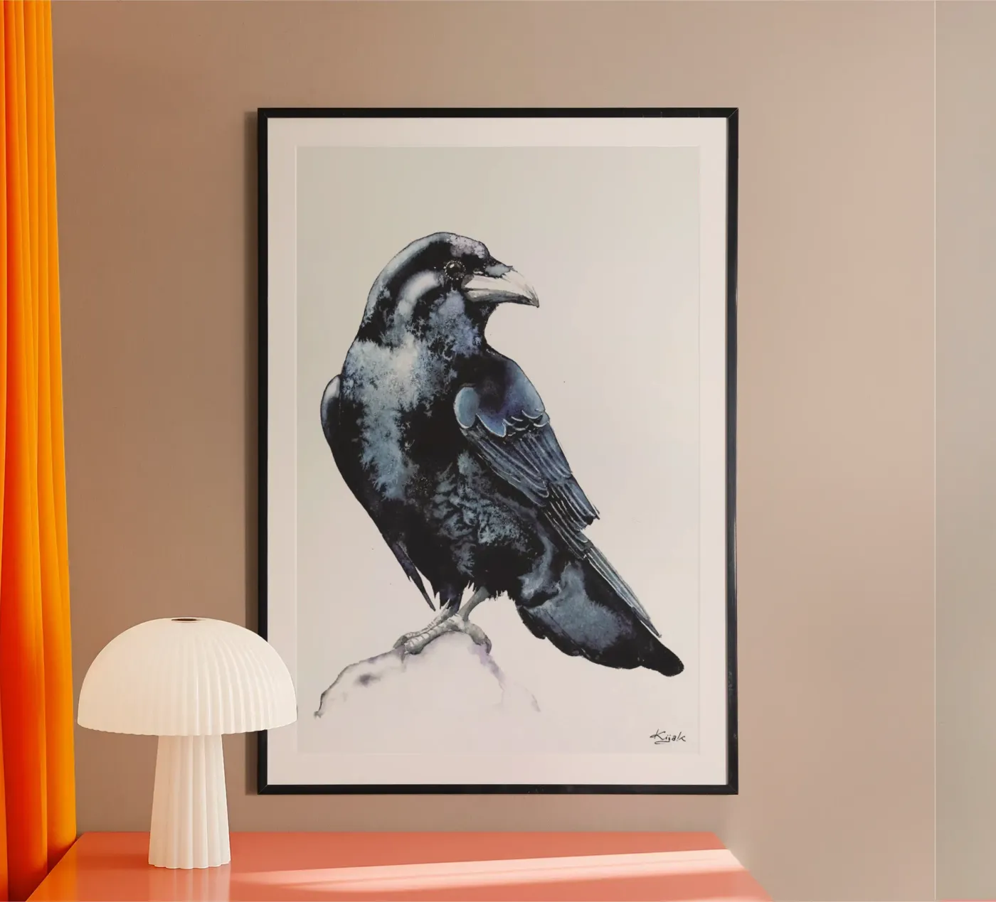 Raven Poster von Karolina Kijak