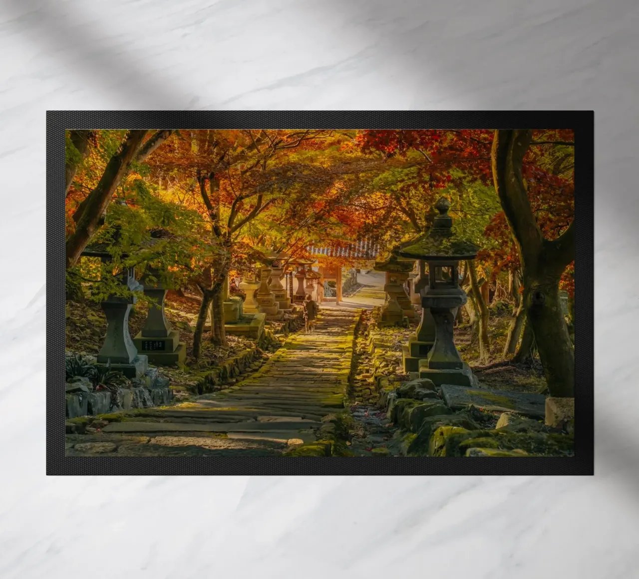 Santuario d'autunno a Nagano, Giappone zerbino da Marcel Bisig