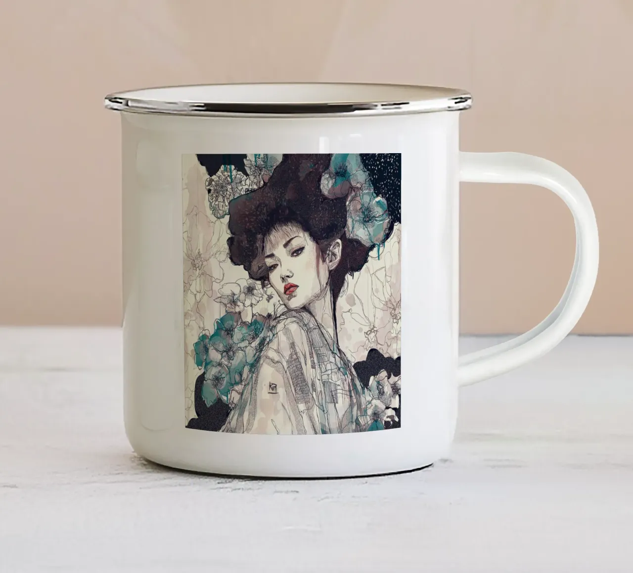 k tazza in smalto da Giulio Iurissevich