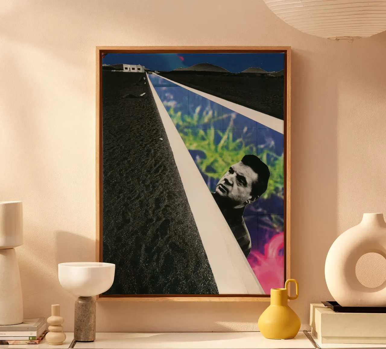 The man from another world canvas with Floater frame by gtobonart