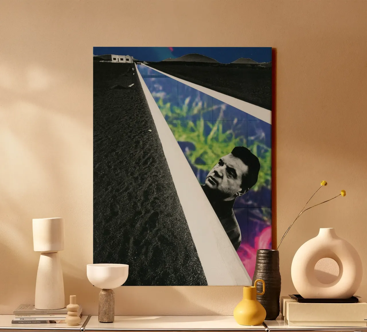 The man from another world canvas with Floater frame by gtobonart