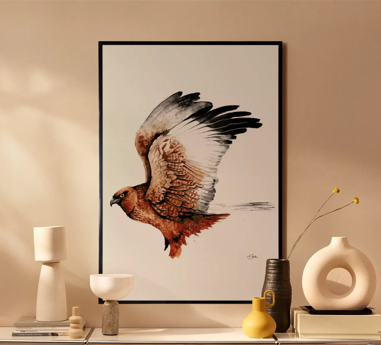Hawk carta hahnemühle da Karolina Kijak