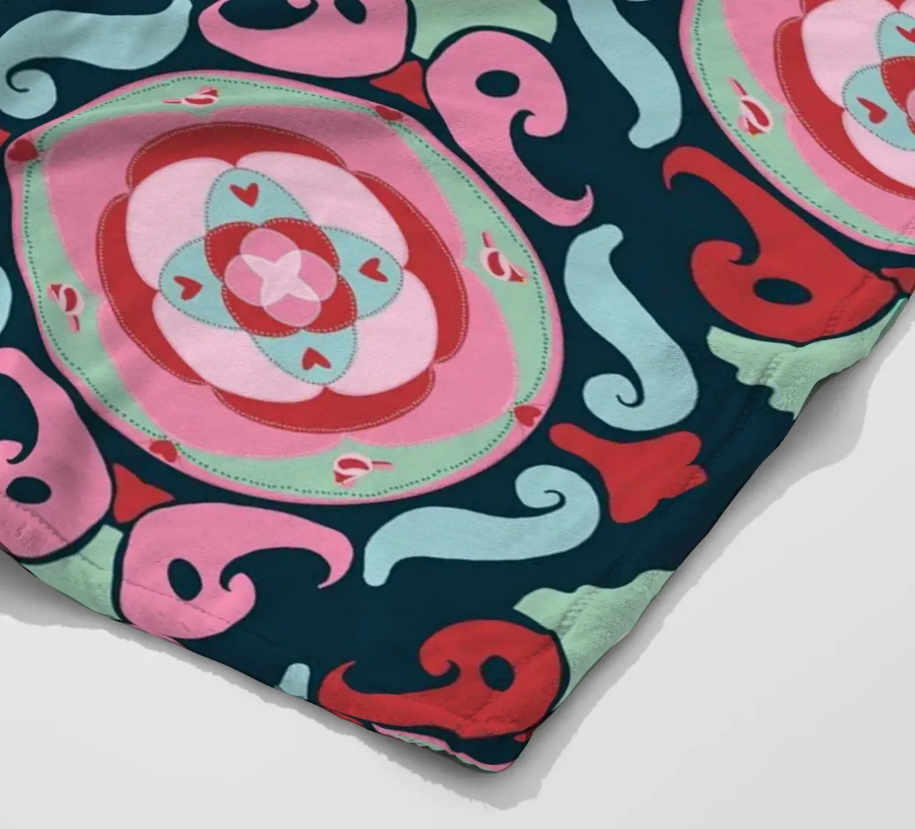 Vintage Romance dunkel fleece blanket by Miris bunte Modewelt