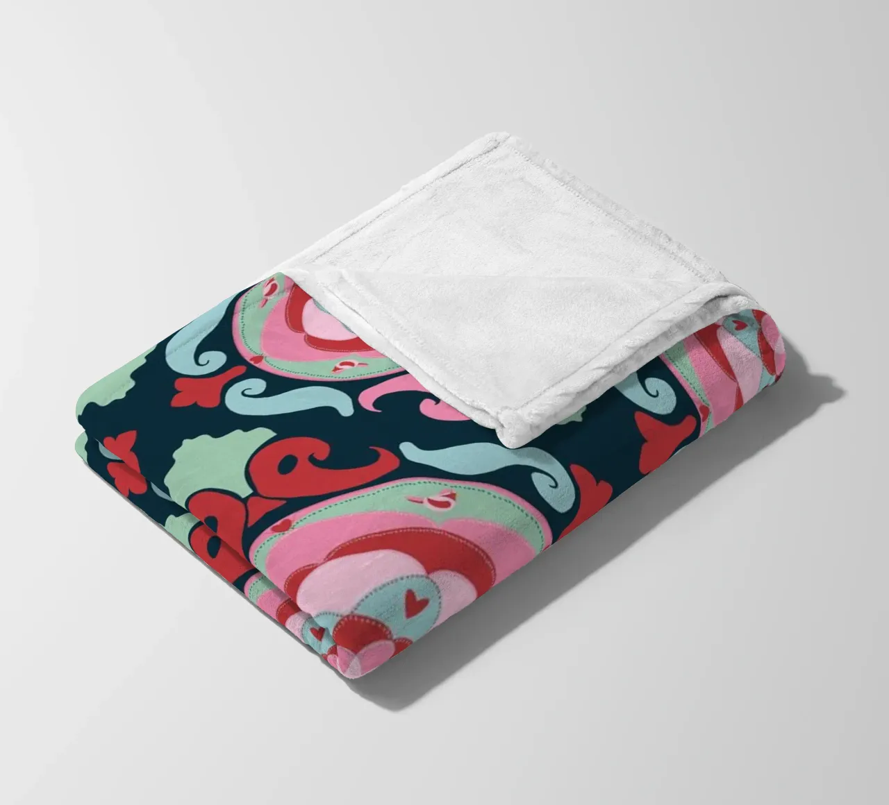 Vintage Romance dunkel fleece blanket by Miris bunte Modewelt