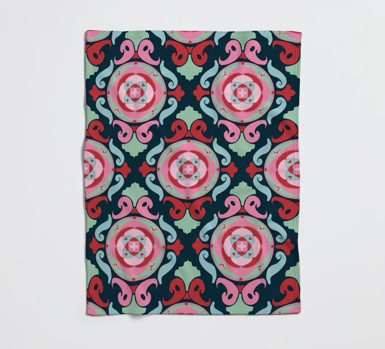 Vintage Romance dunkel fleece blanket by Miris bunte Modewelt